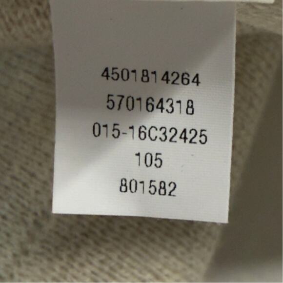 Chicos M Womens Fringe Hem Cardigan Style Top Cardigan Suede Trim Beige - Picture 9 of 12